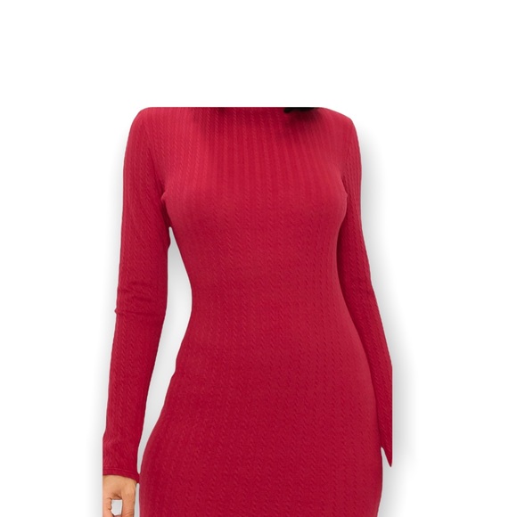 Jacquard Bodycon Dress - Picture 2 of 5